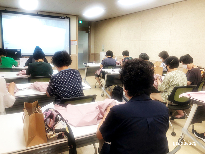 옐로우루시 프랑스자수 - 도봉구민회관 프랑스자수 출장수업