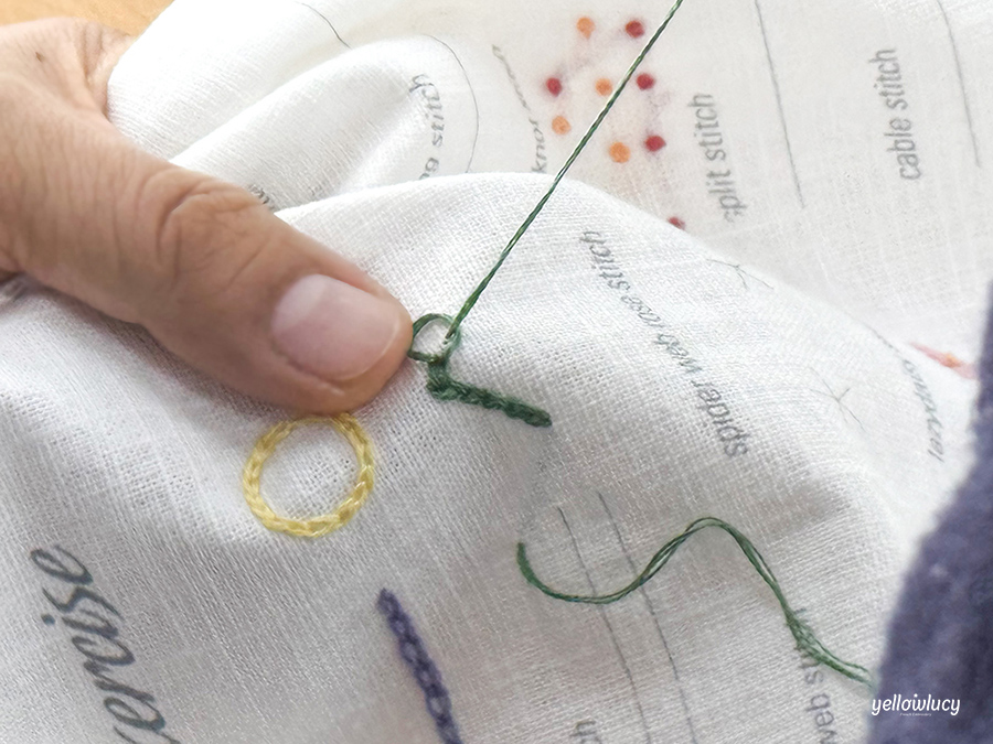 체인 스티치 (Chain Stitch) 수업 V