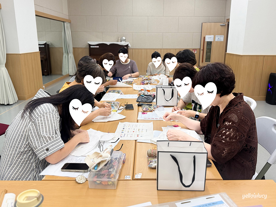 옐로우루시 프랑스자수 - 강동문화재단 프랑스자수 기초스티치 출강 II