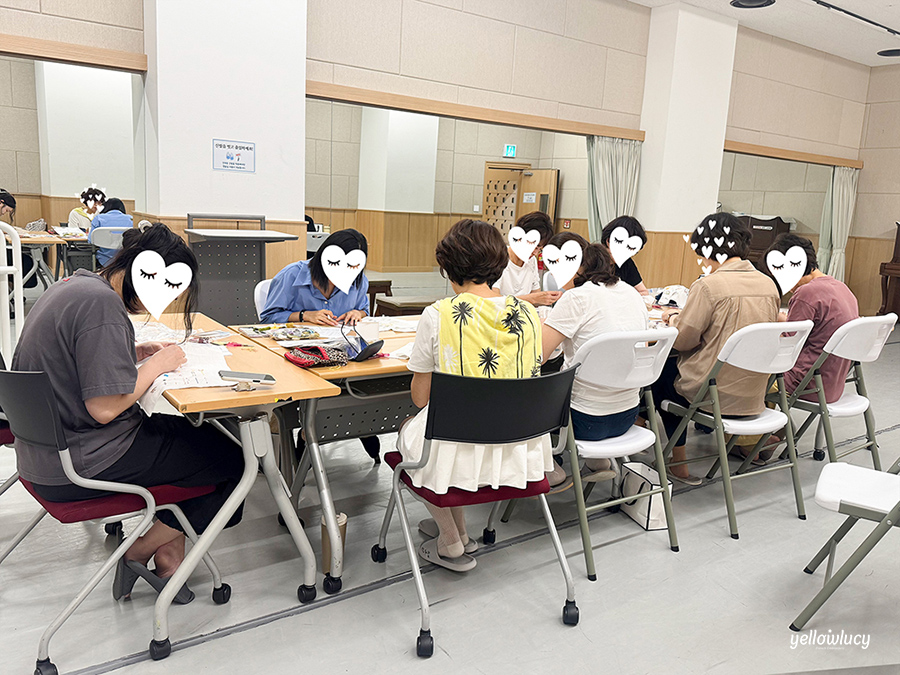 옐로우루시 프랑스자수 - 강동문화재단 프랑스자수 기초스티치 출강 V