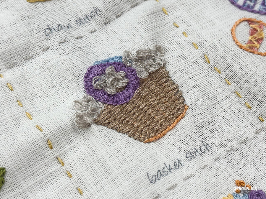 바스켓 스티치 (Basket Stitch) 바구니 자수 III