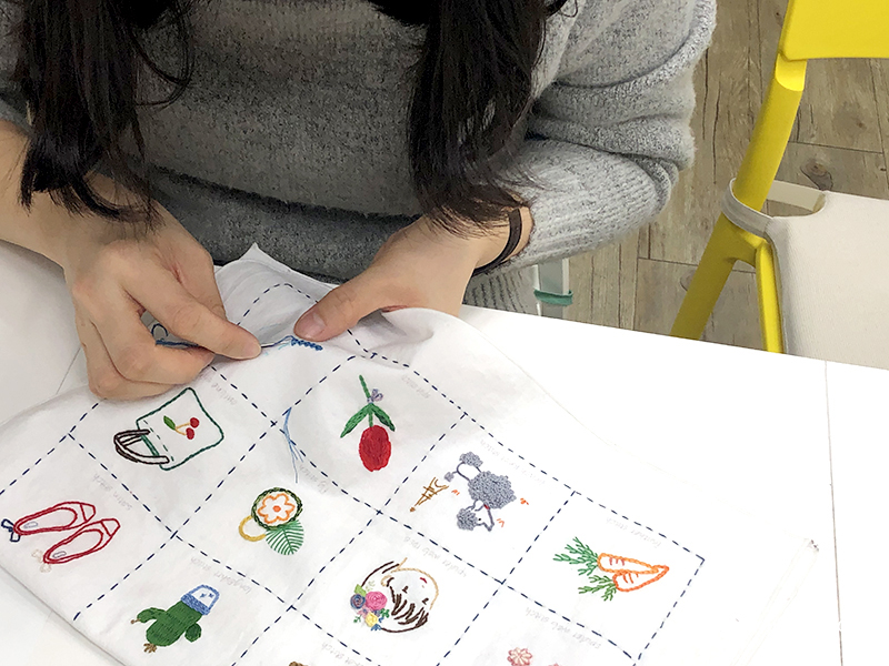 프랑스자수 기초스티치북 수업