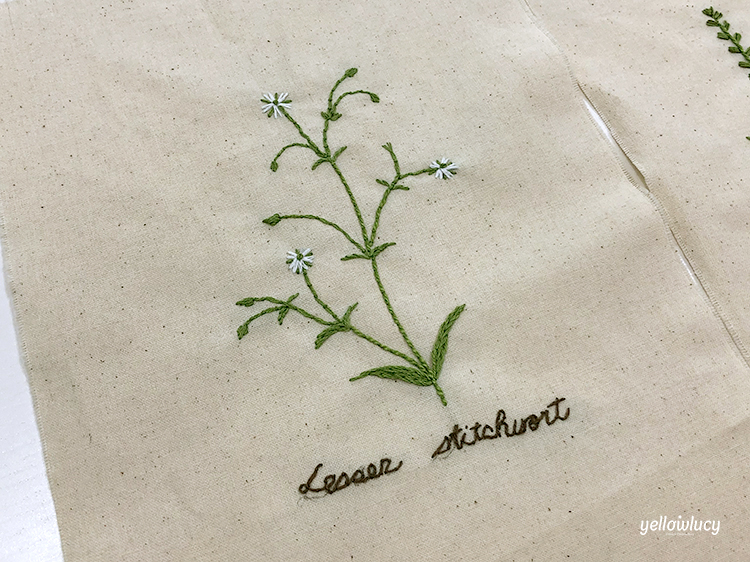 야생화 예쁜 꽃자수