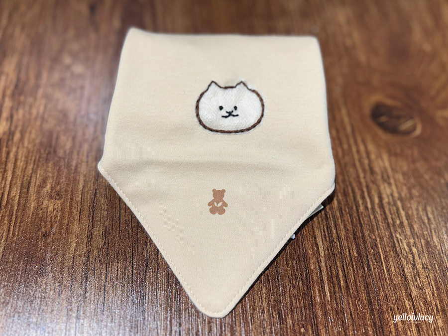 옐로우루시 신생아 턱받이 프랑스자수 카페 수업 실습 사진